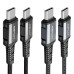Кабель ACEFAST C1-03 Type-C to Type-C 3A, 1.2m, nylon, aluminum connectors, Black Кабель ACEFAST C1-03 Type-C to Type-C 3A, 1.2m, nylon, aluminum connectors, Black