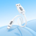 Кабель BOROFONE BX114 Structure silicone charging data cable iP White Кабель BOROFONE BX114 Structure silicone charging data cable iP White