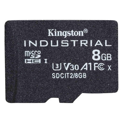 Карта пам'яті microSDHC (UHS-1 U3) Kingston Industrial 8Gb class 10 V30 А1
