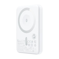 Зовнішній акумулятор ACEFAST M25-5000 PD20W magnetic fast wireless charging power bank White