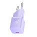 Мережевий зарядний пристрій Baseus GaN5 Fast Charger(mini) 1C 20W EU Purple