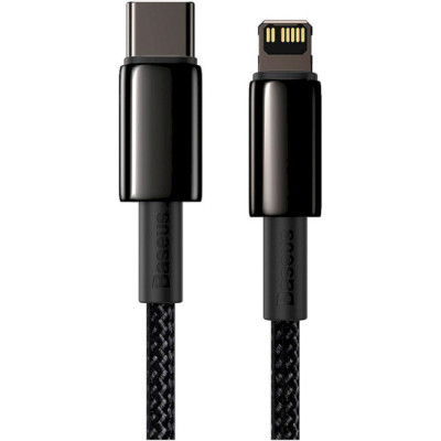 Кабель Baseus Tungsten Gold Fast Charging Data Cable Type-C to iP PD 20W 1m Black Кабель Baseus Tungsten Gold Fast Charging Data Cable Type-C to iP PD 20W 1m Black