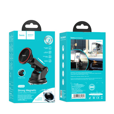 Автотримач для телефона HOCO CA98 City center console magnetic car holder Black Автотримач для телефона HOCO CA98 City center console magnetic car holder Black