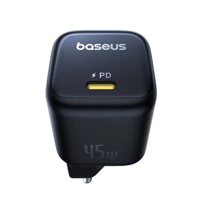 Мережевий зарядний пристрій Baseus PicoGo GaN Fast Charger 1C 45W EU Cosmic Black Мережевий зарядний пристрій Baseus PicoGo GaN Fast Charger 1C 45W EU Cosmic Black