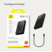Зовнішній акумулятор Baseus Airpow Ⅱ Qi2 Magnetic Power Bank 10000mAh 22.5W Cosmic Black （With Simple Series Charging Cable Type-C to Type-C（20V/3A）30