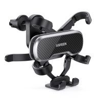 Автотримач для телефона UGREEN LP228 Gravity Drive Air Vent Car Mount Phone Holder With Arc-Shaped mounting clip Black Автотримач для телефона UGREEN LP228 Gravity Drive Air Vent Car Mount Phone Holder With Arc-Shaped mounting clip Black