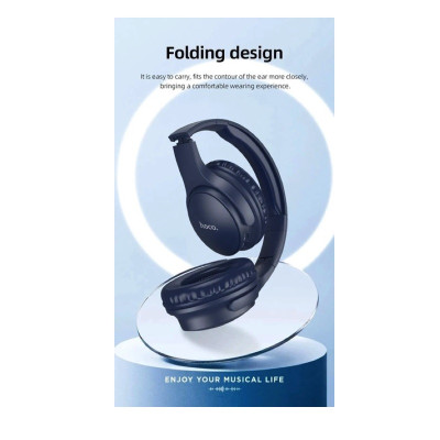 Бездротові накладні навушники HOCO W40 Mighty BT headphones Blue