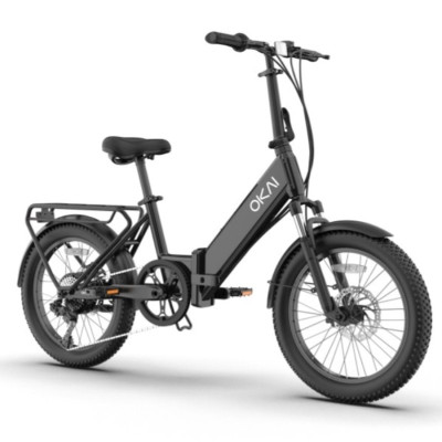 Електровелосипед OKAI EBF10 Black 20*3', 350W, 10,4Ah, 64km, 25km\h, NFC, App, 28kg