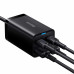 Мережевий зарядний пристрій з кабелем Baseus GaN3 Pro Desktop Fast Charger 2C+2U 65W (Cable Type-C to Type-C 100W(20V/5A) 1m) Black