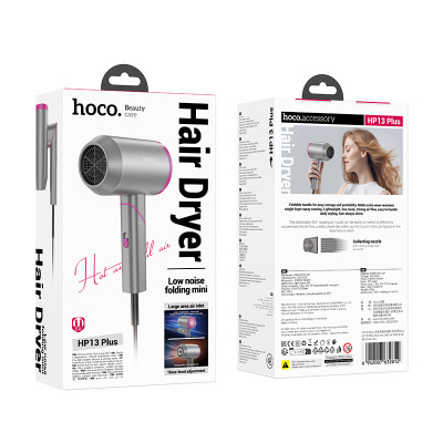 Фен HOCO HP13 Plus Hot and cold air hair dryer(EU) Rose red