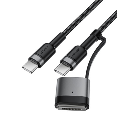 Кабель ACEFAST C22-05 USB-C to USB-C / magnetic aluminum alloy charging data cable Black