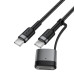 Кабель ACEFAST C22-05 USB-C to USB-C / magnetic aluminum alloy charging data cable Black