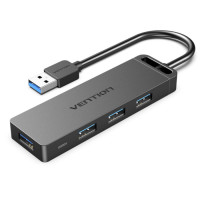 USB-хаб Vention 4-Port USB 3.0 Hub With Power Supply 0.15M Black (CHLBB) USB-хаб Vention 4-Port USB 3.0 Hub With Power Supply 0.15M Black (CHLBB)