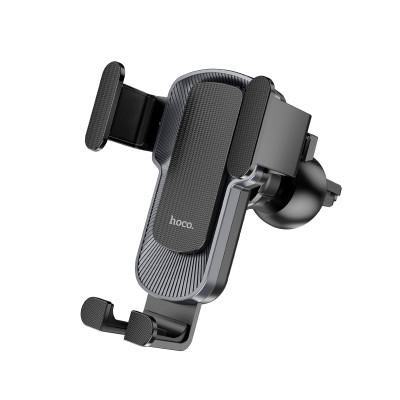 Автотримач для телефона HOCO CA103 vertical and horizontal air outlet gravity car holder Black Metal Gray Автотримач для телефона HOCO CA103 vertical and horizontal air outlet gravity car holder Black Metal Gray