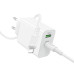 Мережевий зарядний пристрій з кабелем BOROFONE BA106A Stellar PD20W+QC3.0 charger set (C to iP) (EU) White Мережевий зарядний пристрій з кабелем BOROFONE BA106A Stellar PD20W+QC3.0 charger set (C to iP) (EU) White
