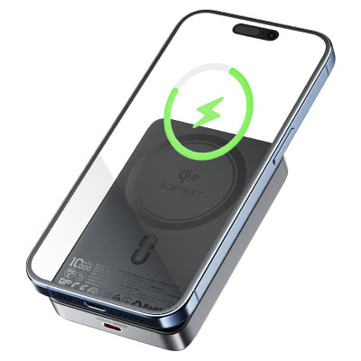 Внешний аккумулятор ACEFAST M11 PD30W Qi2 magnetic wireless charging power bank 10000 mAh Black