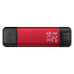 Портативний SSD Kingston Dual USB-A/C 1TB Dual Portable 1050MB/s USB 3.2 Gen 2 Red/Black