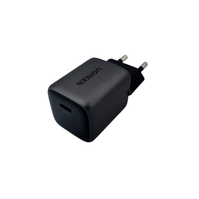 Мережевий зарядний пристрій UGREEN CD319 USB-C GaN Fast Charger 30W EU (Space Gray)(UGR-90666) Мережевий зарядний пристрій UGREEN CD319 USB-C GaN Fast Charger 30W EU (Space Gray)(UGR-90666)