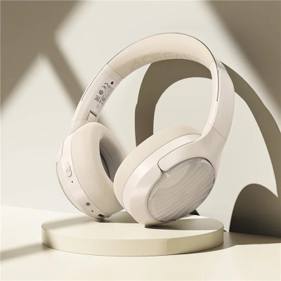 Бездротові накладні навушники ACEFAST H5 active noise cancelling wireless headset Milky White