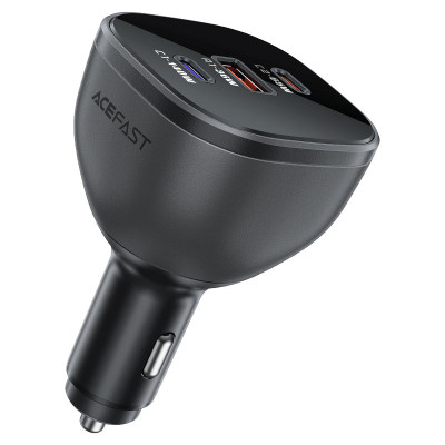 Автомобільний зарядний пристрій ACEFAST B14 165W (2*USB-C+USB-A) 3-port car charger Black Автомобільний зарядний пристрій ACEFAST B14 165W (2*USB-C+USB-A) 3-port car charger Black