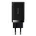 Мережевий зарядний пристрій Baseus Super Si Pro Quick Charger C+U 30W EU Black