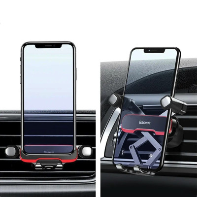Автотримач для телефона Baseus Mr Hui Gravity Car Mount Black