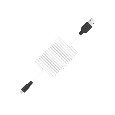Кабель HOCO X21 USB to Micro 2A, 1m, silicone, TPE connectors, Black+White Кабель HOCO X21 USB to Micro 2A, 1m, silicone, TPE connectors, Black+White