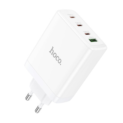 Мережевий зарядний пристрій HOCO N31 Leader PD100W four-port(3C1A) fast charger White Мережевий зарядний пристрій HOCO N31 Leader PD100W four-port(3C1A) fast charger White