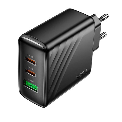 Мережевий зарядний пристрій HOCO CS26A Article PD45W(2C1A) charger Black