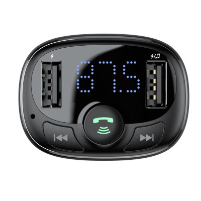 АЗП з FM-модулятором Baseus T Shaped S-09A Car Bluetooth MP3 Player (Standard Edition) Black АЗП з FM-модулятором Baseus T Shaped S-09A Car Bluetooth MP3 Player (Standard Edition) Black