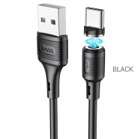 Кабель HOCO X52 USB to Type-C 3A, 1m, PVC, PVC connectors, magnetic, Black Кабель HOCO X52 USB to Type-C 3A, 1m, PVC, PVC connectors, magnetic, Black