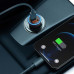 Автомобільний зарядний пристрій Baseus Golden Contactor Max Dual Fast Charger Car Charger U+C 60W Dark Gray