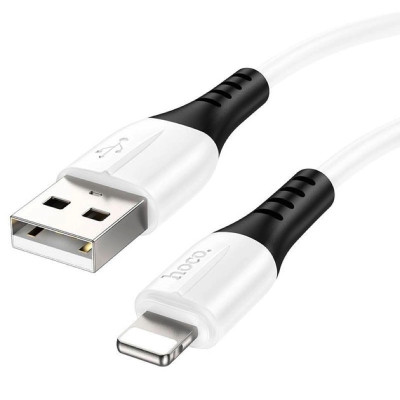 Кабель HOCO X82 USB to iP 2.4A, 1m, silicone, silicone connectors, White Кабель HOCO X82 USB to iP 2.4A, 1m, silicone, silicone connectors, White