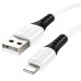 Кабель HOCO X82 USB to iP 2.4A, 1m, silicone, silicone connectors, White Кабель HOCO X82 USB to iP 2.4A, 1m, silicone, silicone connectors, White