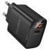 Мережевий зарядний пристрій BOROFONE BA97A Ilustre single-port PD30W charger with digital display (EU) Black Мережевий зарядний пристрій BOROFONE BA97A Ilustre single-port PD30W charger with digital display (EU) Black