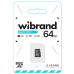 Карта пам'яті microSDXC (UHS-1) Wibrand 64Gb class 10 Карта пам'яті microSDXC (UHS-1) Wibrand 64Gb class 10