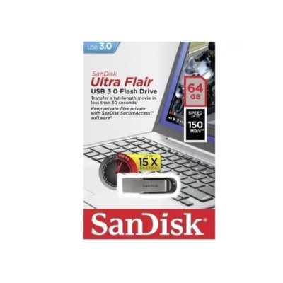 Флеш-накопичувач SanDisk USB 3.0 Ultra Flair 64Gb Флеш-накопичувач SanDisk USB 3.0 Ultra Flair 64Gb