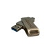 Портативний SSD Wibrand Wolf 2TB USB 3.2 Gen.2 Type-C/Type-A Read/Write 1000MB/s Silver