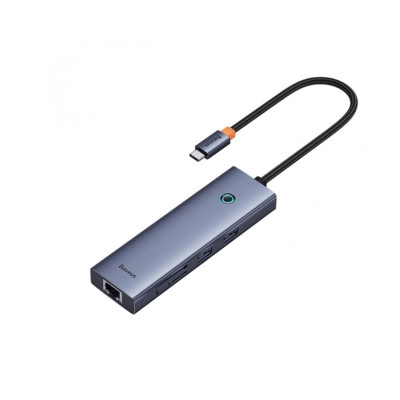 USB-хаб Baseus UltraJoy Series 7-Port HUB Docking Station Space Grey(Type-C to HDMI4K@60Hz*1+USB3.0*3+PD*1+SD/TF*1 ) USB-хаб Baseus UltraJoy Series 7-Port HUB Docking Station Space Grey(Type-C to HDMI4K@60Hz*1+USB3.0*3+PD*1+SD/TF*1 )