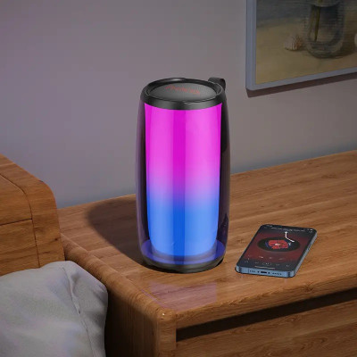 Портативна колонка HOCO HC18 Jumper colorful luminous BT speaker Black