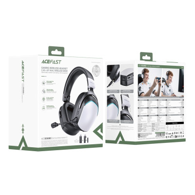 Бездротові накладні навушники ACEFAST H11 gaming wireless headset White
