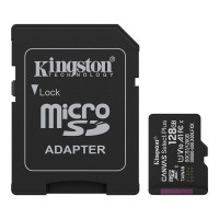 Карта пам'яті microSDXC (UHS-1) Kingston Canvas Select Plus Gen3 128Gb class 10 А1 (R-150MB/s) (adapter SD)