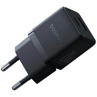 Мережевий зарядний пристрій Baseus Palm Fast Charger C+U 20W EU Cluster Black Мережевий зарядний пристрій Baseus Palm Fast Charger C+U 20W EU Cluster Black