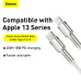 Кабель Baseus Cafule Series Metal Data Cable Type-C to iP PD 20W 2m White Кабель Baseus Cafule Series Metal Data Cable Type-C to iP PD 20W 2m White