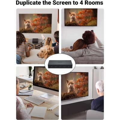 HDMI-Спліттер UGREEN CM570 2.0 1*4 Splitter