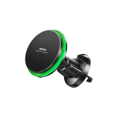 Автотримач для телефона з БЗП REMAX MagSafe Magnetic 15W Wireless Charging Car Mount RM-C01 Black Автотримач для телефона з БЗП REMAX MagSafe Magnetic 15W Wireless Charging Car Mount RM-C01 Black