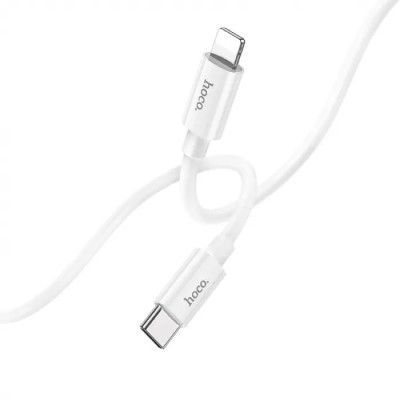 Кабель HOCO X87 Magic silicone PD charging data cable for iP White Кабель HOCO X87 Magic silicone PD charging data cable for iP White