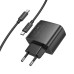 Мережевий зарядний пристрій з кабелем HOCO CS63A Bright PD65W(1A1C) charger set (C to C)(EU) Black Мережевий зарядний пристрій з кабелем HOCO CS63A Bright PD65W(1A1C) charger set (C to C)(EU) Black