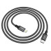 Кабель HOCO X14 Type-C to iP 3A, 20W, 1m, nylon, aluminum connectors, Black Кабель HOCO X14 Type-C to iP 3A, 20W, 1m, nylon, aluminum connectors, Black