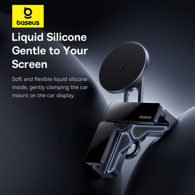 Автотримач для телефона Baseus MaxView Magnetic Car Mount for In-Vehicle Infotainment Screen Space Grey